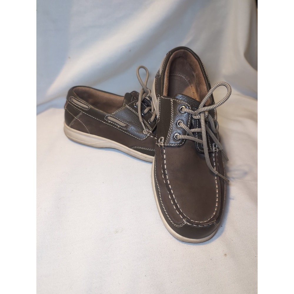 Men's Florsheim Lakeside Oxford Moc Toe 13157-200 Brown Nubuck Leather Sz 9M